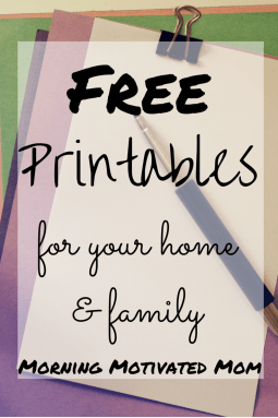 Free Printables for your home and family