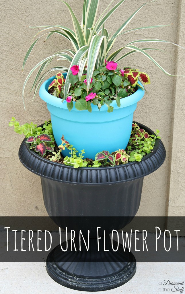 tiered flower pot